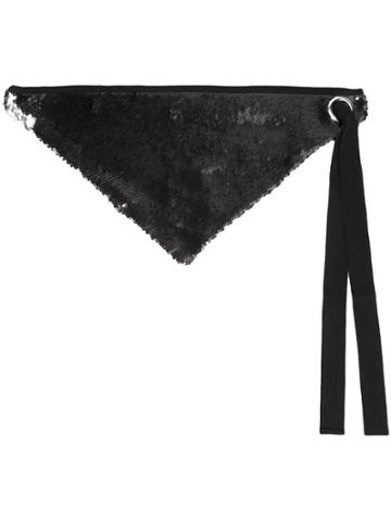 Judson Harmon Sequinned Bandana - Black