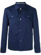 Kenzo Shirt Jacket, Men's, Size: Small, Blue, Cotton