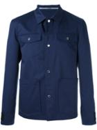 Kenzo Shirt Jacket, Men's, Size: Small, Blue, Cotton