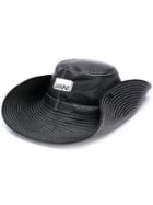 Ganni Oversized Bucket Hat - Black