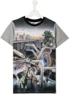 Molo Teen Futuristic Print T-shirt - Grey