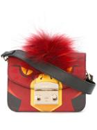 Furla Metropolis Jungle Crossbody Bag, Women's, Red, Leather/calf Hair