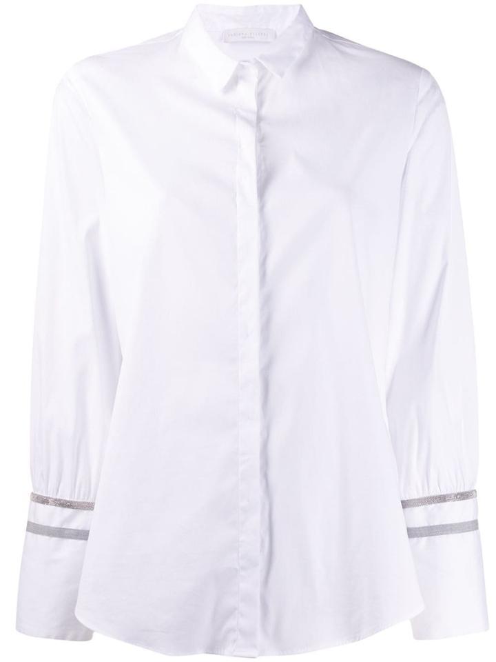 Fabiana Filippi Ball-chain Sleeve Shirt - White