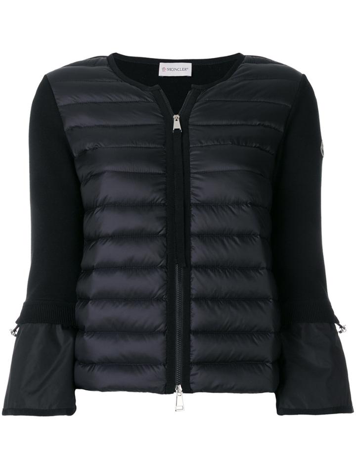 Moncler Flared Sleeve Cardigan - Black