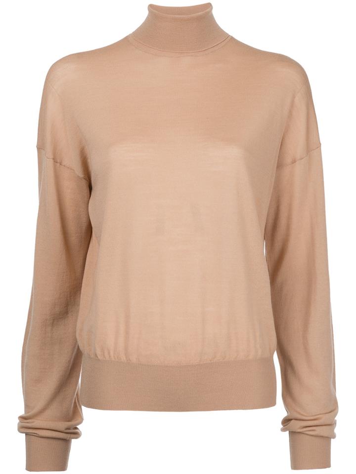 Ms Min Roll-neck Jumper - Nude & Neutrals