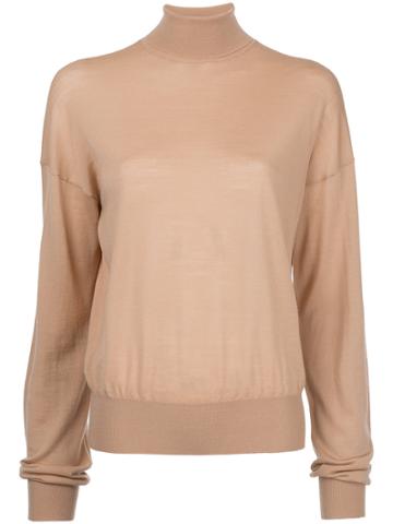 Ms Min Roll-neck Jumper - Nude & Neutrals