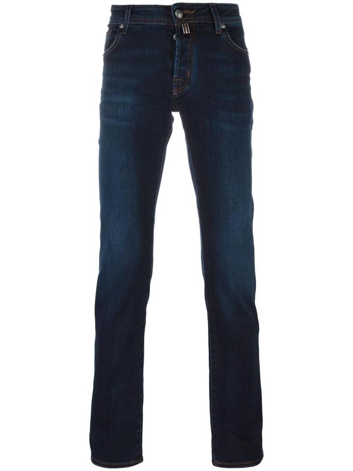 Jacob Cohen Classic Jeans, Men's, Size: 38, Blue, Cotton/polyester/spandex/elastane