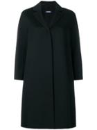 's Max Mara Boxy Buttoned Coat - Black