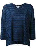 Comme Des Garçons Comme Des Garçons - Striped Sweater - Women - Linen/flax - Xs, Blue, Linen/flax