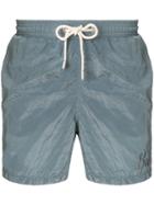 Mc2 Saint Barth Crease Effect Swim Shorts - Blue