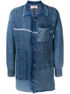 Maison Flaneur Knitted Cardigan, Men's, Size: 50, Blue, Cotton