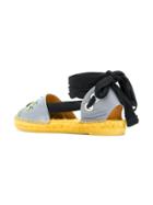 Kenzo Embroidered D'orsay Espadrilles - Grey
