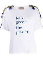 Pinko X Stella Jean X Treedom Printed T-shirt - White