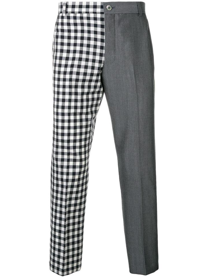 Thom Browne Gingham Fun-mix Chino Trouser - Blue