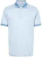Gieves & Hawkes Patterned Polo Shirt - Blue