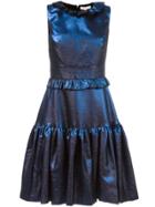 Maria Lucia Hohan Ruffled Flare Dress - Blue