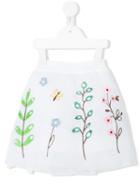 Simonetta - Floral Embroidered Tutu Skirt - Kids - Cotton/polyamide/polyester/spandex/elastane - 12 Mth, White