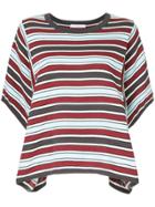 Astraet Striped Jersey T-shirt - Red