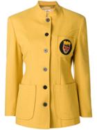 Jc De Castelbajac Vintage 1980's Fitted Buttoned Jacket - Yellow