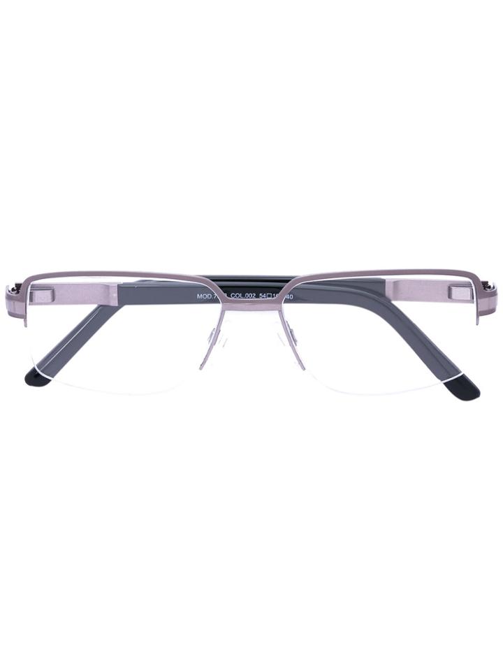 Cazal Rectangle Frame Glasses - Black