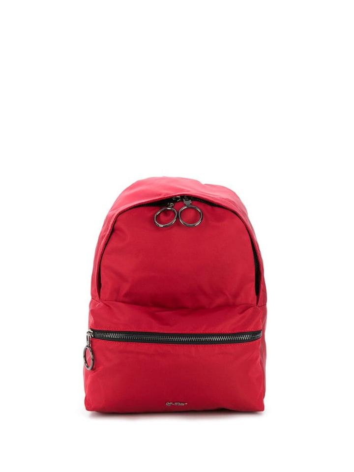 Off-white Industrial Strap Small Backpack - Red