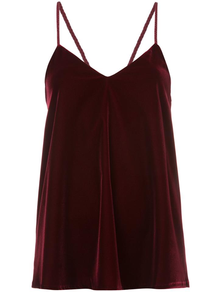 Derek Lam 10 Crosby Cami With Braided Straps - Red
