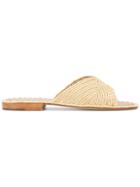 Carrie Forbes Woven Slip-on Sandals - Brown