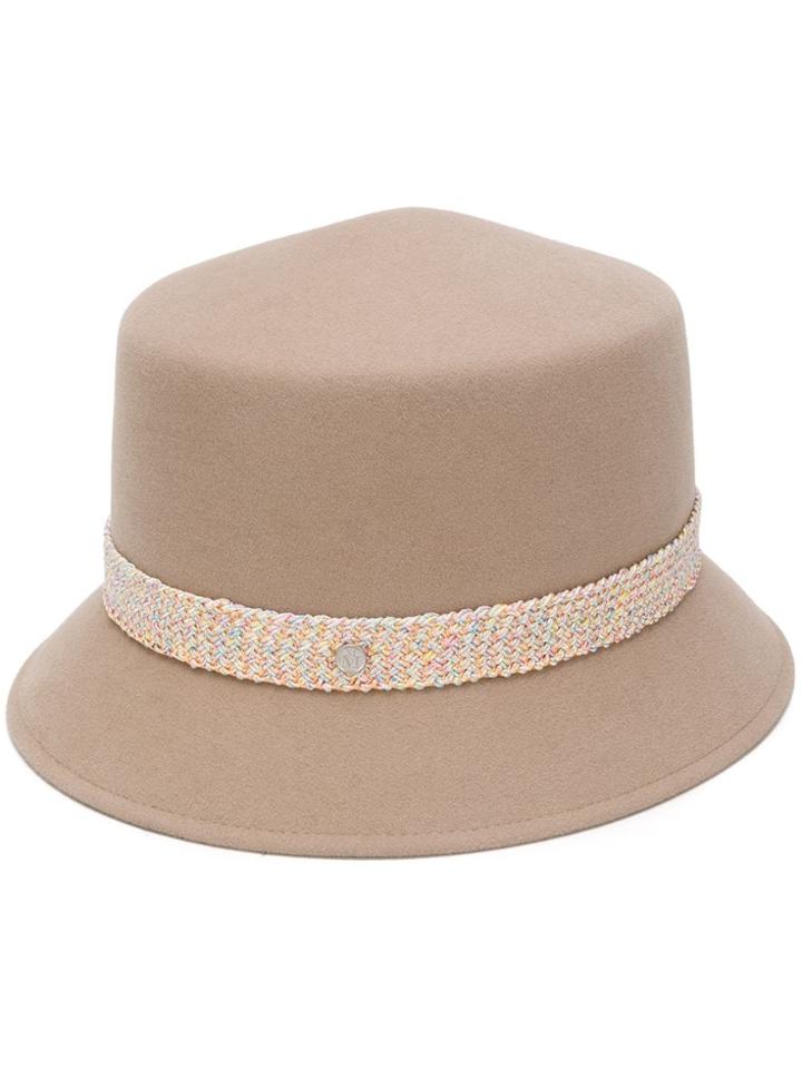 Maison Michel Arsene Cloche Hat - Neutrals