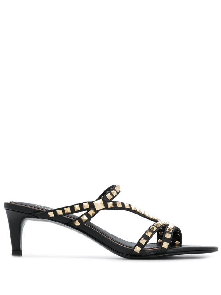 Ash Kate Stud Sandals - Black