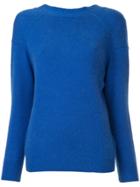 Des Prés V-back Sweater - Blue