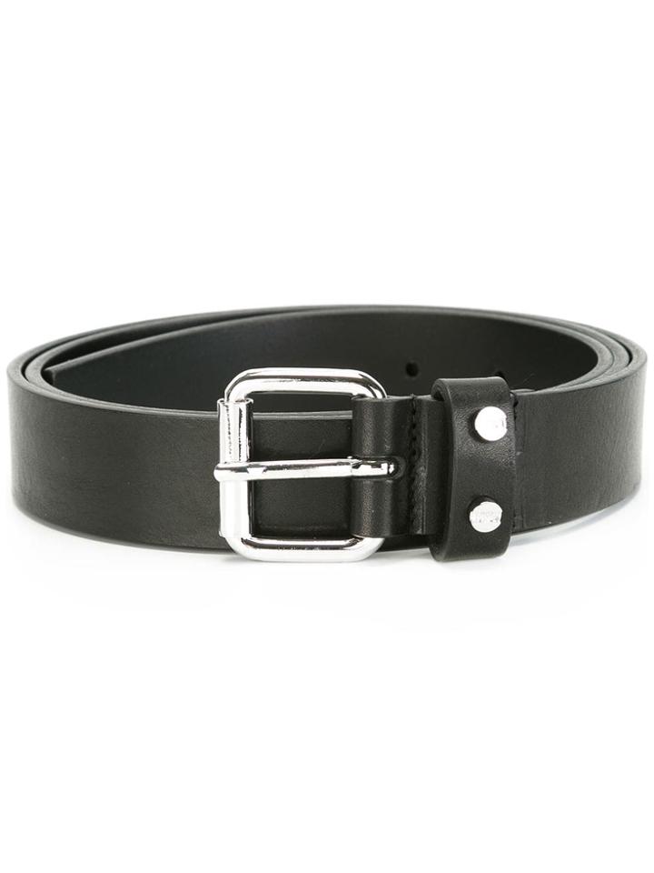 Mcq Alexander Mcqueen Roller Buckle Belt - Black