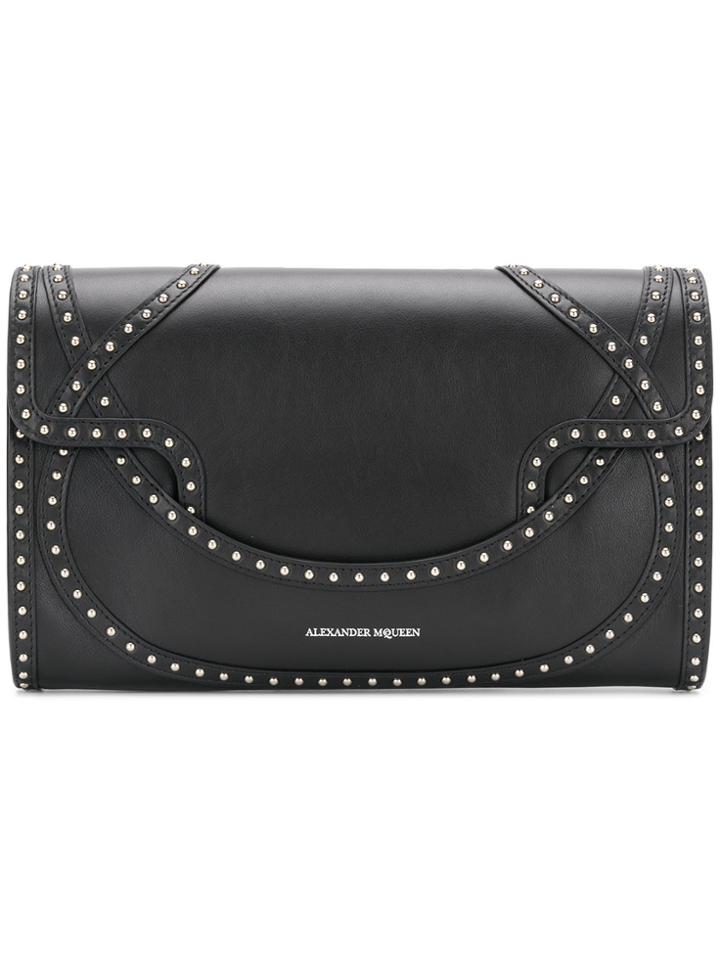 Alexander Mcqueen Wicca Envelope Clutch - Black