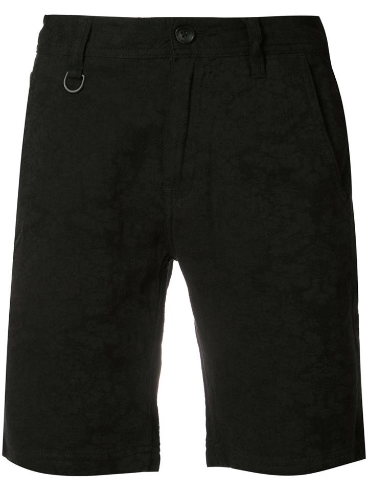 Publish - Slim Fit Shorts - Men - Cotton/linen/flax/rayon - 30, Black, Cotton/linen/flax/rayon