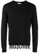 Moschino Layered Fine Knit Sweater - Black