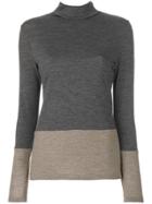 Le Tricot Perugia Turtleneck Sweater - Grey