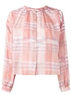 Ulla Johnson - Checked Shirt - Women - Cotton - 6, Pink/purple, Cotton