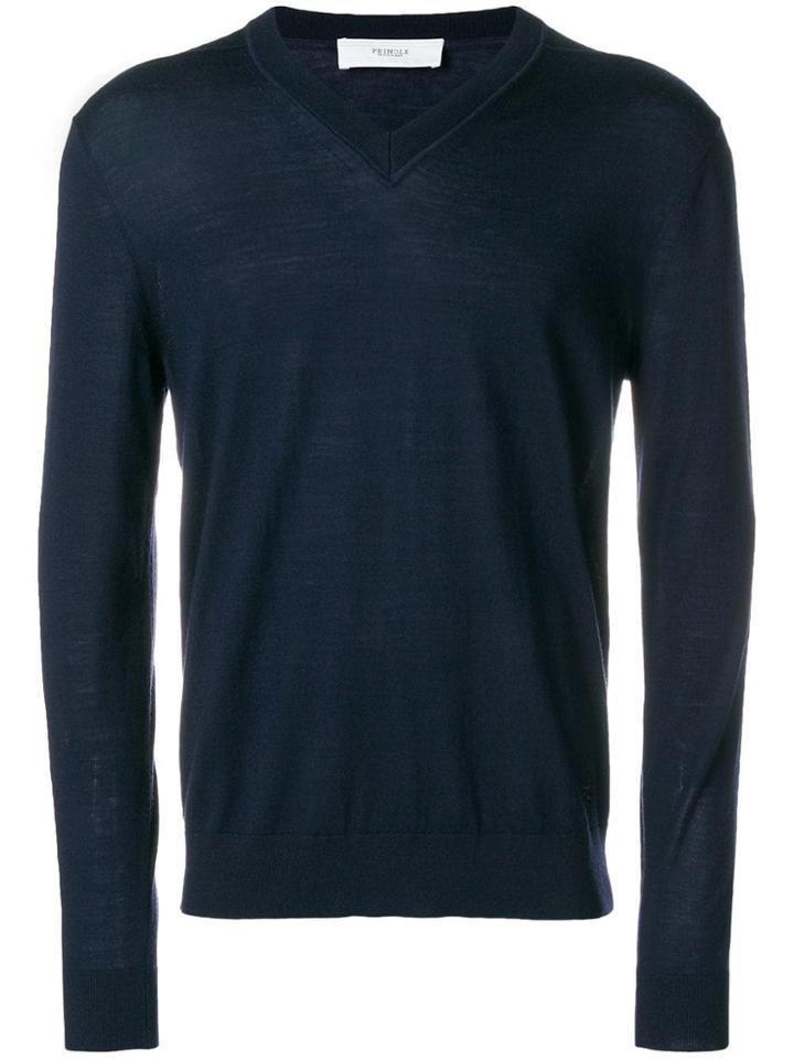Pringle Of Scotland Classic V-neck Sweater - Blue
