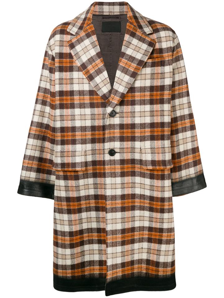 Prada Buttoned Coat - Brown