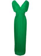 P.a.r.o.s.h. V-neck Palazzo Dress - Green