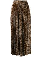 Andamane Becky Leopard Print Skirt - Black