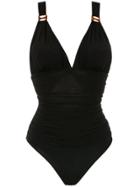 Brigitte Plain Swimsuit - Black