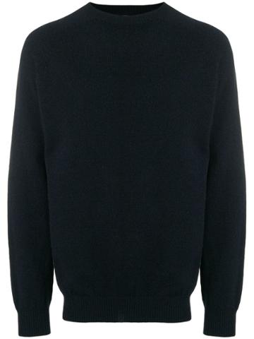 Sunspel Crewneck Sweater - Blue