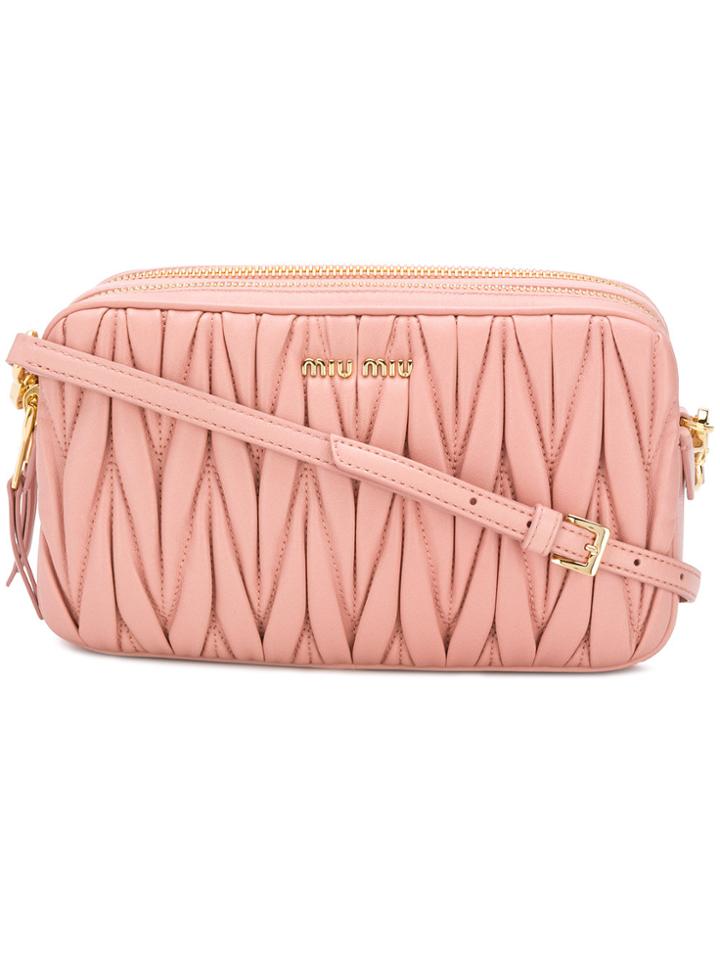 Miu Miu Matelassé Mini Bag - Pink & Purple