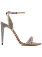 Alexandre Birman Metallic Stiletto Sandals - Silver