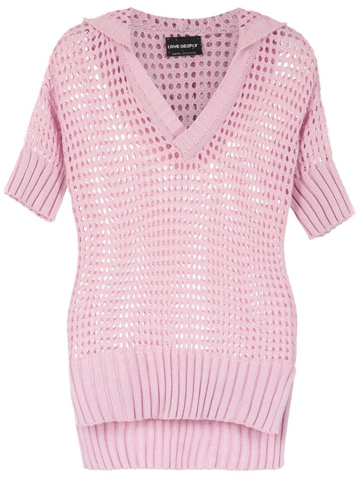 Andrea Bogosian Knitted Top - Pink