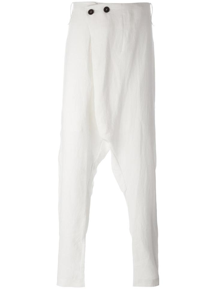 Lost & Found Ria Dunn Folded Front Pants, Men's, Size: Xs, White, Hemp