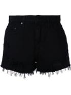 Nobody Denim Skyline Shorts, Women's, Size: 26, Black, Cotton