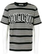 Golden Goose Deluxe Brand - Layered Stripe T-shirt - Men - Cotton/linen/flax - Xs, Black, Cotton/linen/flax