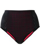 Dion Lee Perforated High Waist Briefs - Blue