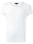 Unconditional Scoop Neck T-shirt, Men's, Size: L, White, Rayon